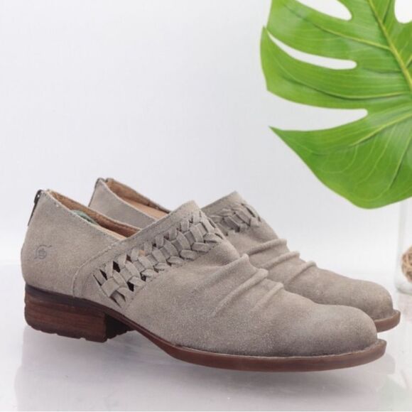 Born Women's Katharina Boot Size 11 Low Heel Taupe Suede Shootie - Picture 1 of 11